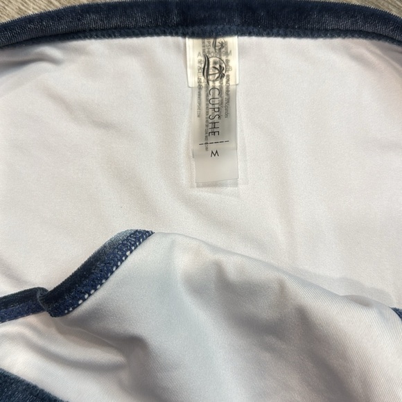 🩶Cupshe Blue Bikini Swimwear Classic Cut - Picture 2 of 4